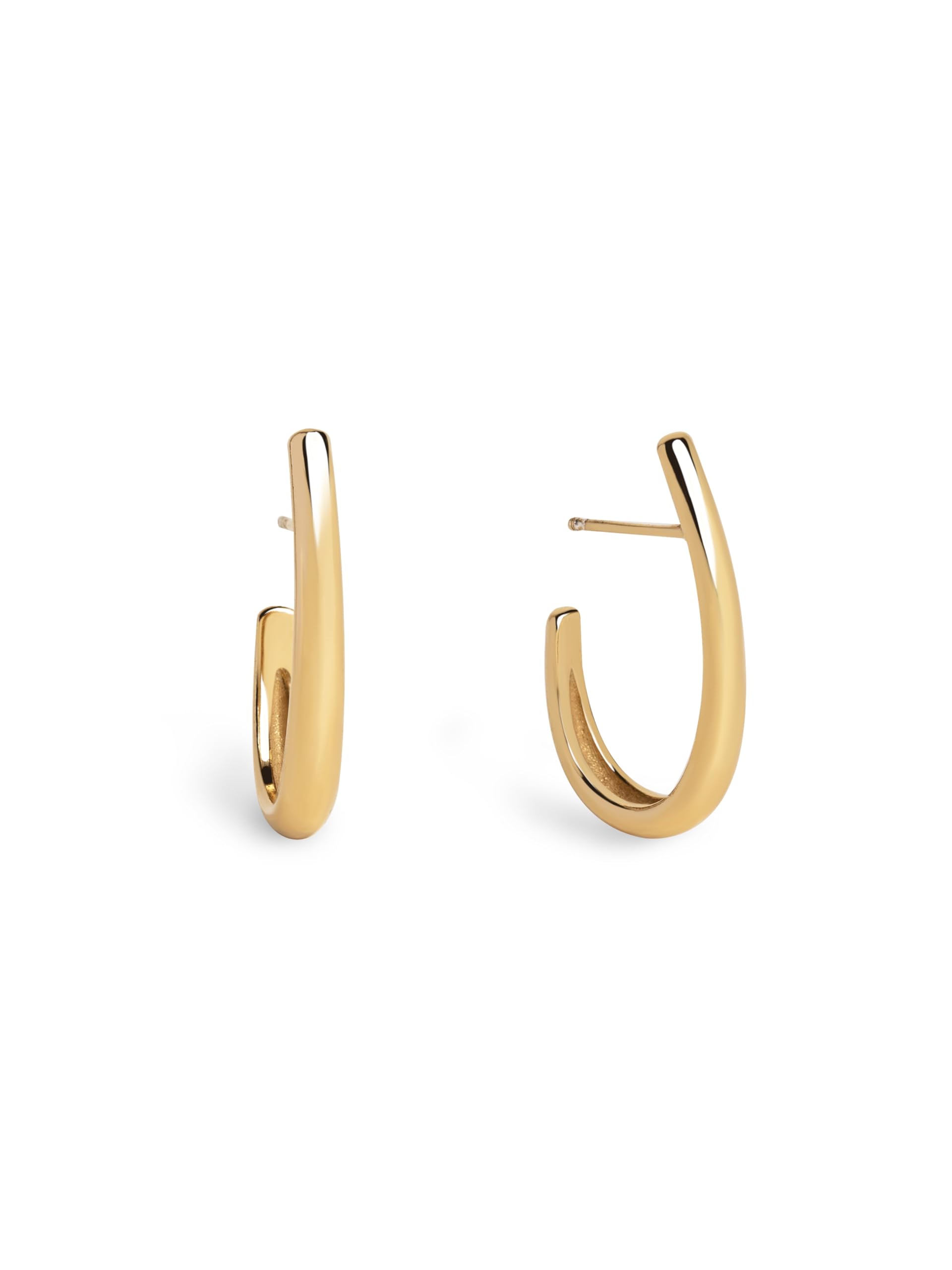 Pendientes Aro Aby de SINGULARU: Elegancia en Oro y Rodio