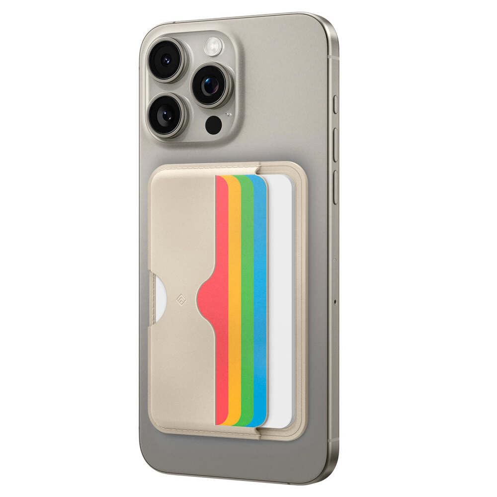 Caseology Folder Pop Portafoglio Magsafe [motivo in silicone antiscivolo] Porta carte magnetico, magsafe wallet per iPhone serie 15, 14, 13, 12