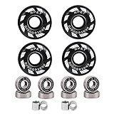 NPET Skateboard Bearings, Skateboard Wheels 52mm, Skateboard Trucks, Skateboard Grip Tape Combo Set