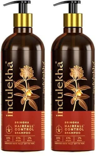 Image of Indulekha Bringha Anti Hair Fall Shampoo - 180ml (Pack of 2)