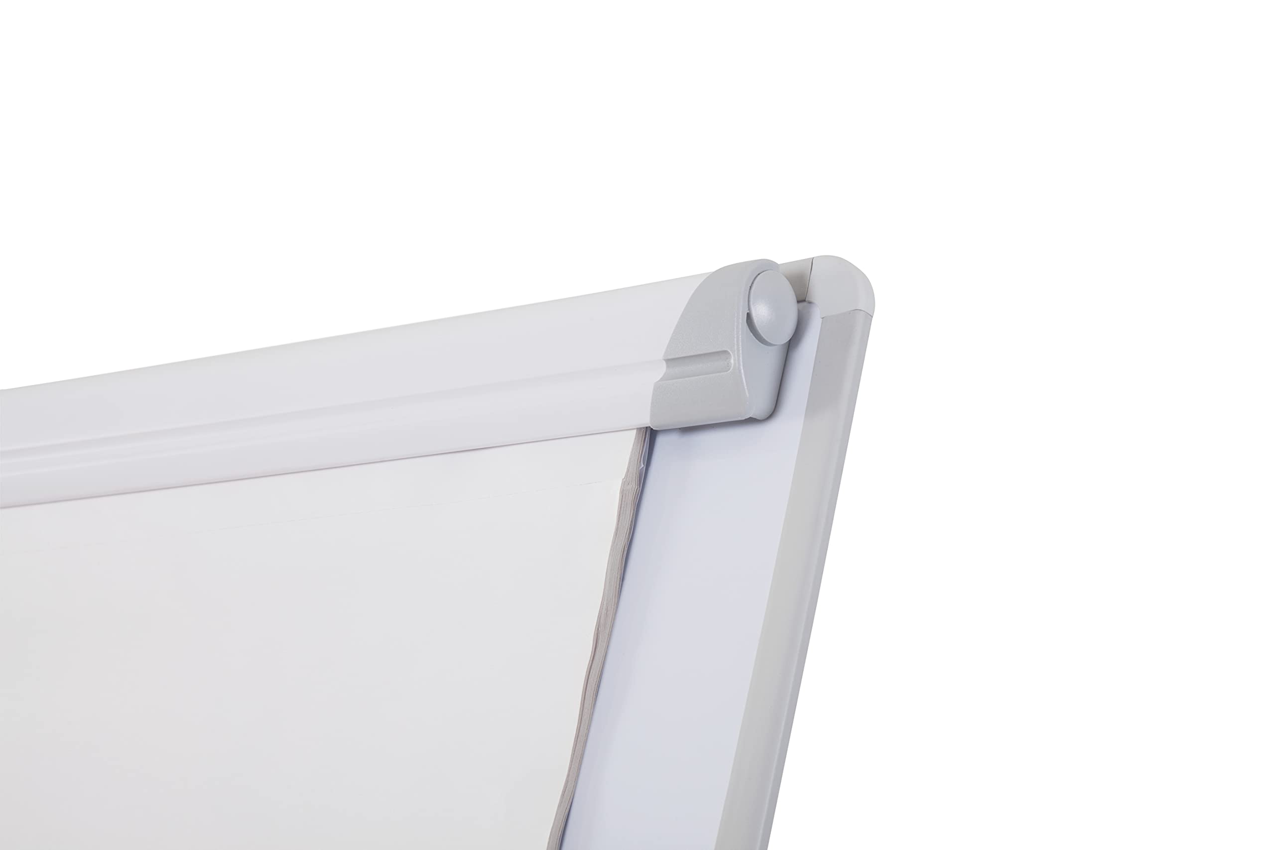 Bi-Office Lavagna Portablocco Magnetico, Cavalletto Treppiedi , Cornice in Grigio, Dimensioni Pannello Euro 700 x 1000 mm