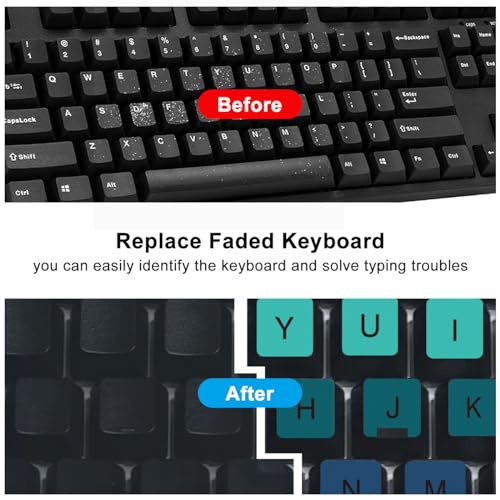 Stickers para teclado Boaulee 2PCS verde degradado miniatura 5