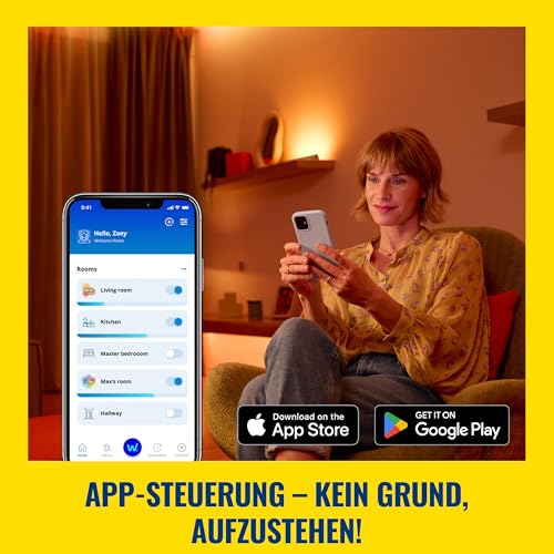 WiZ WLAN-Smart-Stecker, Typ F, 230V,50 Hz,einfache Einrichtung,Matter-zertifiziert,intelligente Steuerung, Sprachbefehle, kompatibel mit Alexa, Google Home und Apple Home,ohne Leistungsmesser,1er-Pack