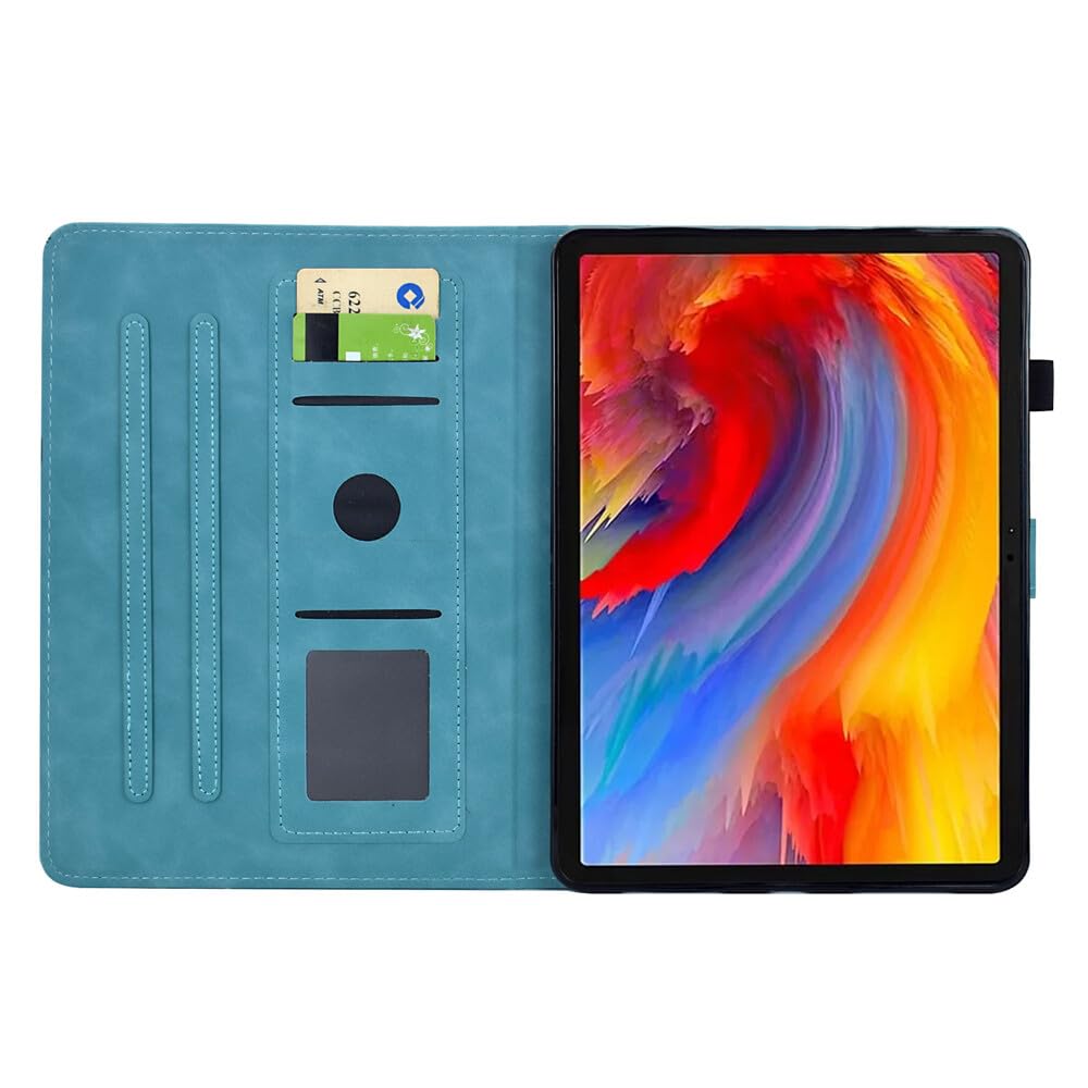 Generic Custodia compatibile con Samsung Galaxy Tab A 10.5 2018 SM-T590 T595 T597 (colore nero), motivo uccello fiore custodia a libro in pelle