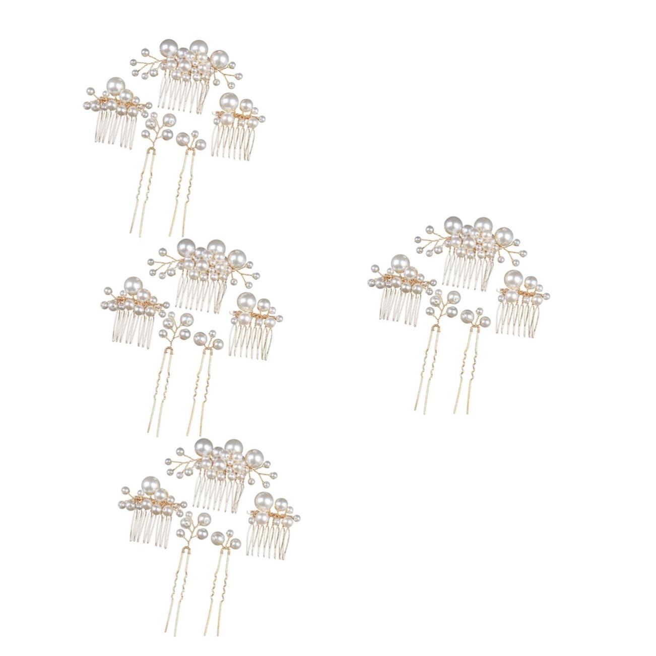DOITOOL 20stücke Teiliges Braut Haarschmuck Aus Perlen Elegante Hochzeits-haarspangen Für Damen Charmante Hochzeitsaccessoires Für Besondere Anlässe
