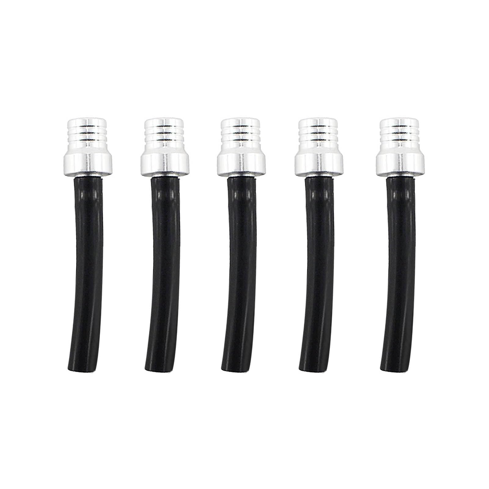 PRO BAT 10 Pack One Way ATV Dirt Bike Fuel Tank Cap Gas Cap Tube Vent | Breather for Dirt Bike All Quads Off-road Motorcycle PW50 PW80 TW200 CRF XR CR, Black&amp;Silver