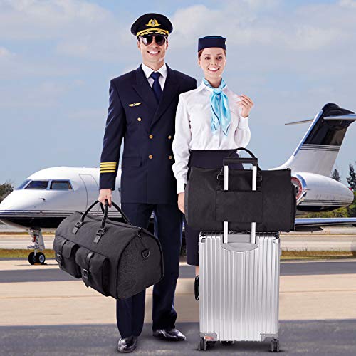 Convertible Travel Garment Bag,Carry on Garment Duffel Bag for Men Women - 2 in 1 Hanging Suitcase Suit Business Travel Bag