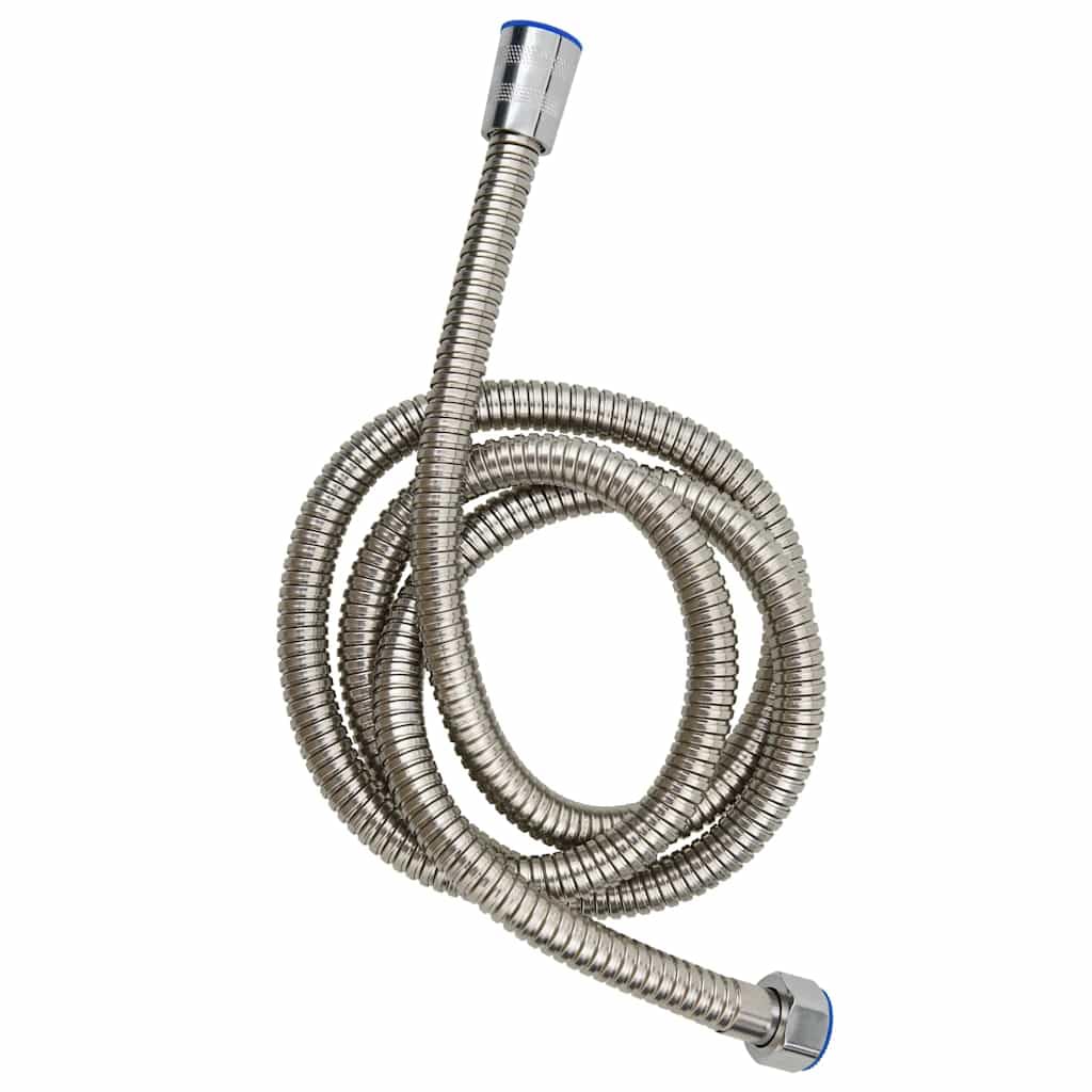 Alcachofa de ducha multifunción cromada con manguera de 1,5 m, ducha de ahorro de agua con alta presión y tipos de chorro de masaje, adecuado para baño y bañera