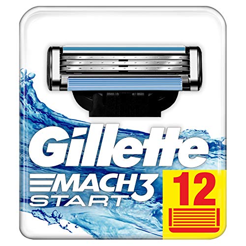  Gillette Mach3 Start Lames de Rasoir Homme, Pa...