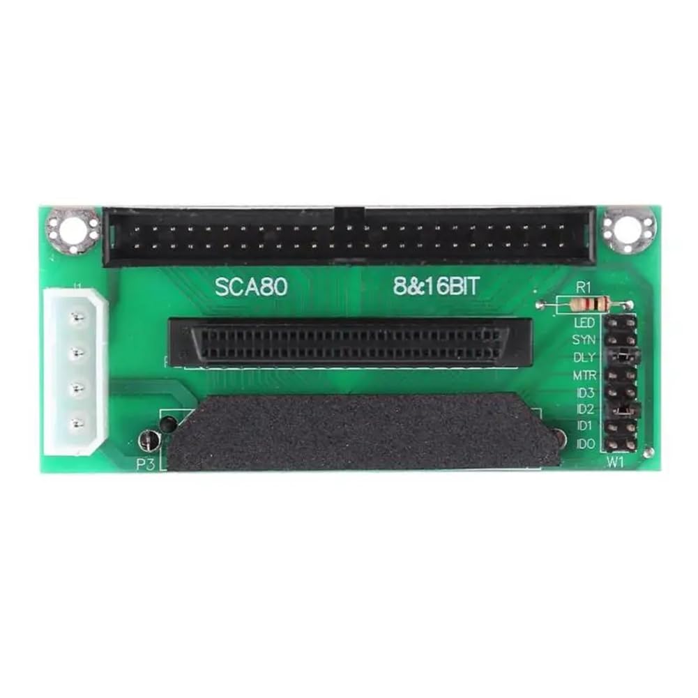 SCSI SCA 80 PIN a SCSI 68 IDE 50 Pin Adapter SCSI SCA 80 PIN to 68 50 Disk Convertidor Placa de Tarjetas