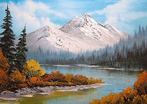Point de croix montagne enneigée pour s'initier au DIY créatif
