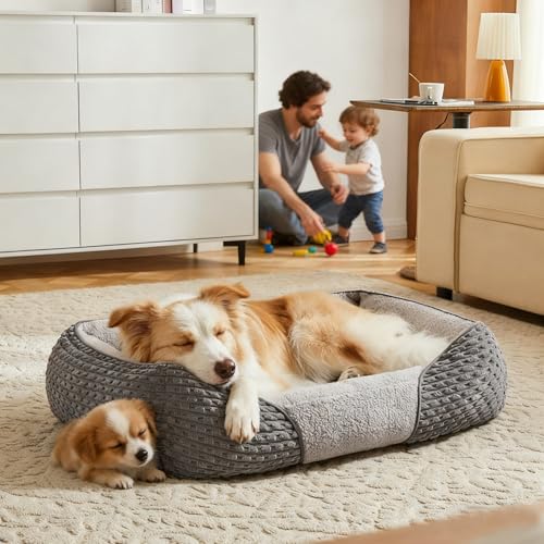 Heymamba Zipper Detachable Dogs Bed Medium Mixed Filled with