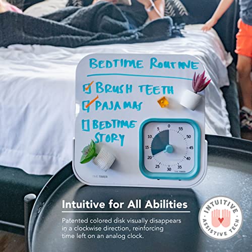 TIME TIMER MOD with Dry Erase Board — 60-Minute Visual Countdown Timer with Magnetic Whiteboard — for Notes, Chores, Classroom and Office Reminders, Visual Schedules, for Kids and Adults (Blue) - Image 6