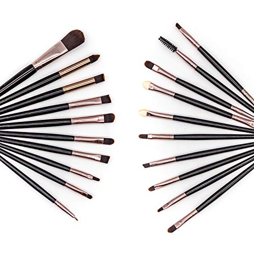 VARWANEO 20 eye shadow brushes, multi-purpose foundation brush, eyeliner brush and eyebrow brush