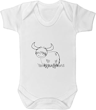 highland cow baby grow