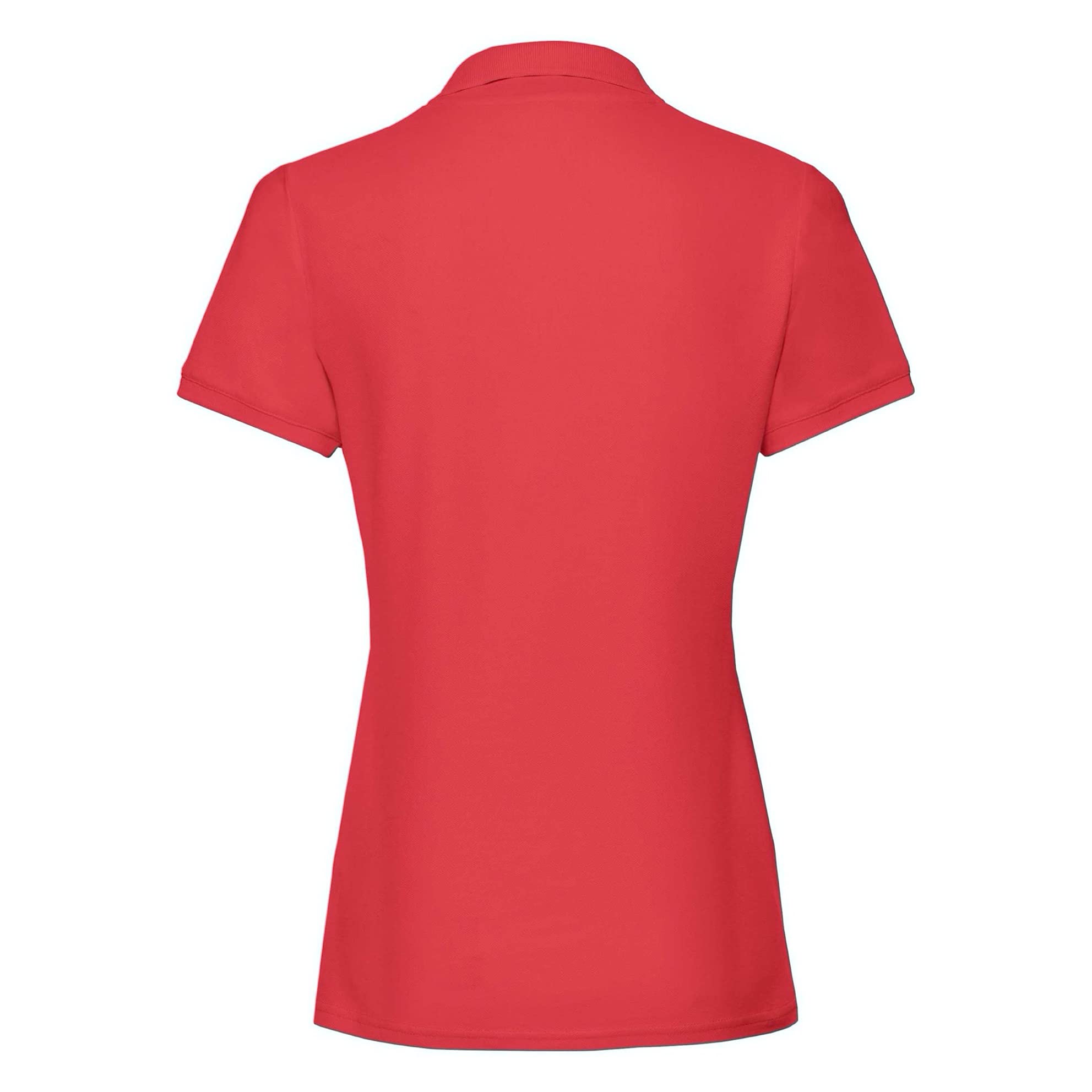 Fruit of The Loom Women's Polo Shirt - Red - Large