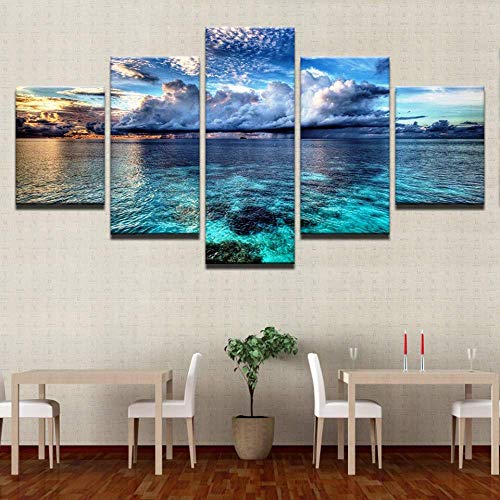 Toile murart photo pour masquer un mur vide avec un paysage mer