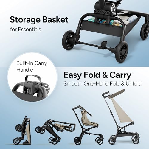 Mompush Jeto Lightweight Travel Stroller