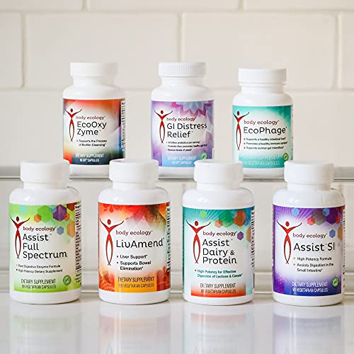 Body Ecology Assist Dairy & Protein | High Potency Supplements For Effective Digestion Of Lactose & Casein | Supports Healthy Digestion | 90 Capsules #TOP5