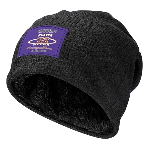 ZALXOZYL Gorra con Forro Polar Y Diseño de Números de Cumpleaños para Mercados Y Ferias Al Aire Libre Black 2