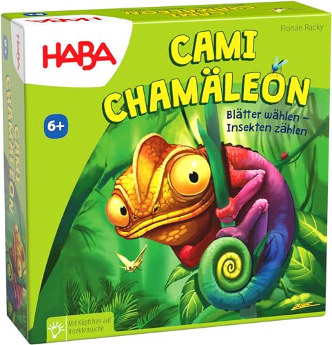 HABA Kinderspiel Cami Chamäleon, Memo-Spiel, 2-4 Personen, ab 6 Jahren