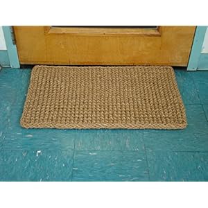 Kempf rectangle dragon coco coir doormat 22 inch by 36 inch entrance mat indoor outdoor natural fiber mat large size  urban country home decor