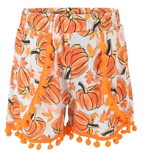 Image of Unique Baby Girls Toddler Big Kid Sleeveless Tank with Pom Pom 2pc Shorts Set Outfit