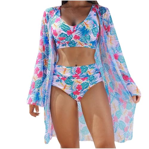 Kimono Coverup Sets for Women Top Swimsuits Bikini Tankinis Kimono Coverup Shorts Sets Women