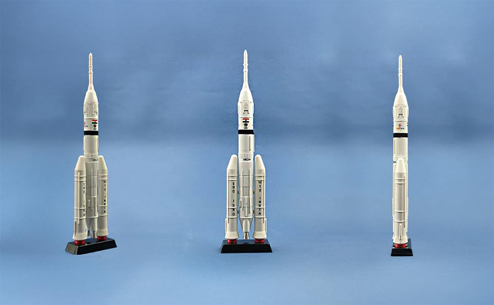 Indic Inspirations HRLVM | Diecast Scale Model 1:200 | Diecast ABS Plastic with Metal Inserts | ISRO Inspired Collector's Item | Made in India | Perfect Desk Decor & Gift 3