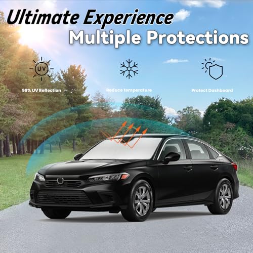 Image of Windshield Sun Shade for Honda Civic 2016-2021
