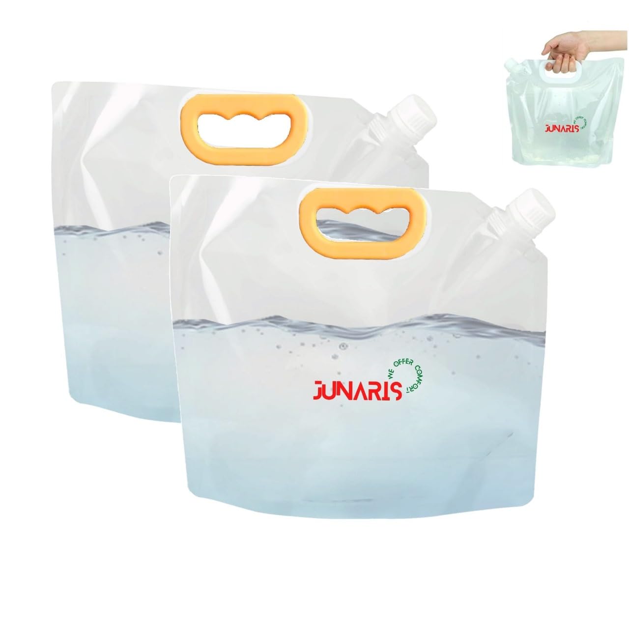 Portable Bidet Water Bag For Travel Shattaf | carrying water bags for travel (Water Bag 3.5L (Pack of 2), White)