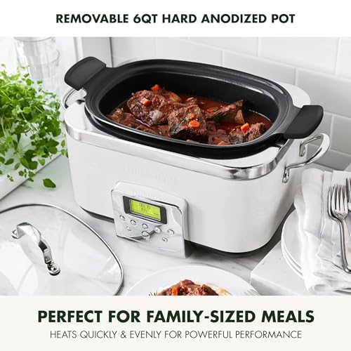 GreenPan-Elite-8-in-1-Programmable-6QT-Electric-Slow-Cooker-Dishwasher-Safe-Lid-Removable-Crock-PFAS-Free-Healthy-Ceramic-Nonstick-Multi-Cooker-Sear-SauteBrown-Steam-Basket-Roast-White