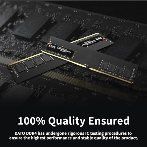Image of DATO 16GB (8GBx2) RAM, DDR4 3200MHz PC4-25600 CL22 1.2V 288-Pin Non-ECC unbuffered dimm, Desktop Memory Module