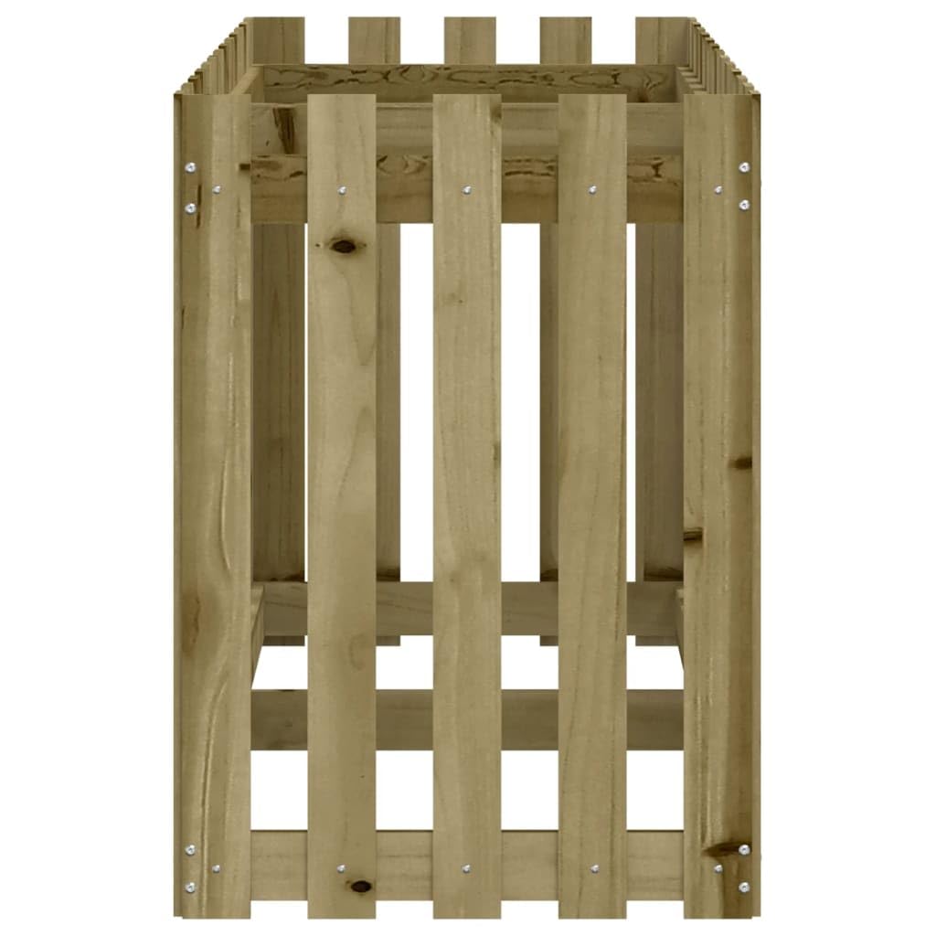 Hochbeet Lattenzaun Holz 150x50x70cm Pflanzenbeet Garten