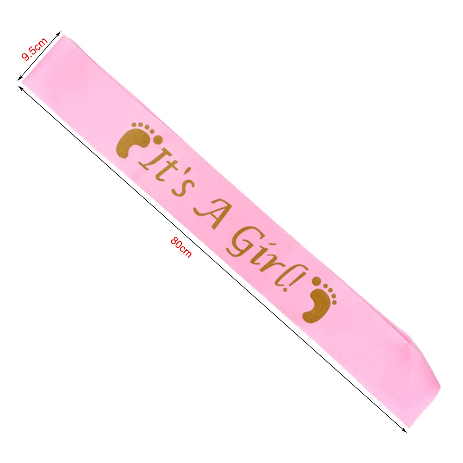 Fascia It’s a Girl Sciarpa per Futura Mamma Fascia Futura Mama Sciarpa Mum to Be per Baby Shower Festa (Rosa)