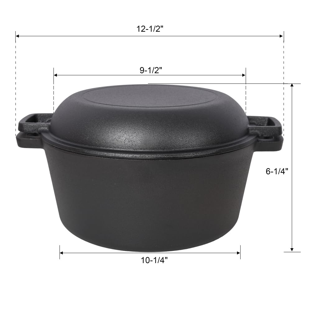 Dutch Oven For Sourdough Bread Baking – Enamelled Cast Iron Bread Loaf Pot – Oven Safe Non Stick Bread Pot – Rectangular, Light Blue, 24cm x 16cm – by Nuovva