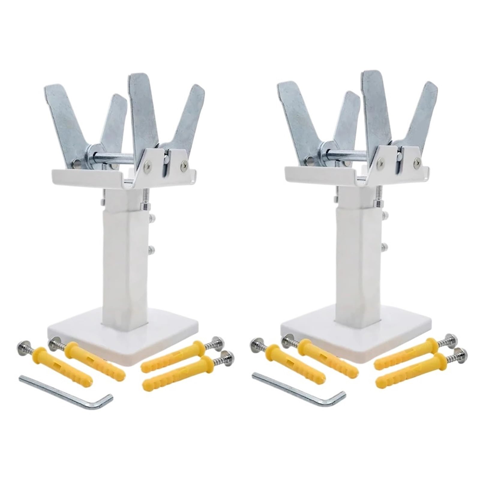 Soportes De Suelo para Radiadores Soporte de Piso for radiador, Soporte Aluminio y Acero, Fijo Ajustable en Altura, pies Base doméstico, 2 uds