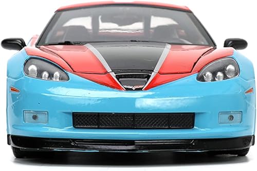 Miniatura 4 de Jada Toys Marvel Doctor Strange 1:24 2006 Chevy Corvette Z06 - Auto fundido a presión con figura de Dr. Strange de 2.75 pulgadas, juguetes para