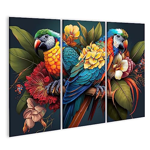 Oiseaux cadre affiche poster murale salon chambre exotique