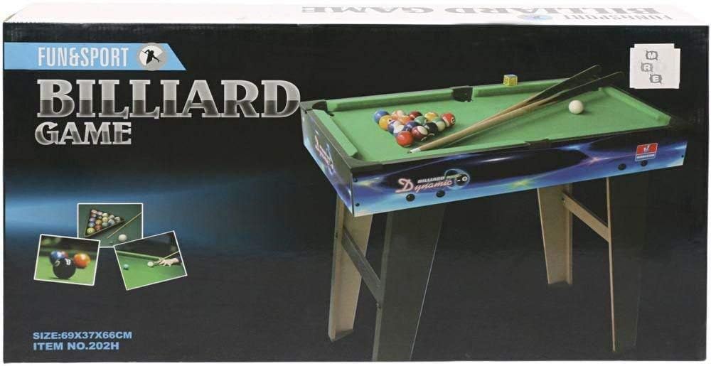 Pool Table Set Durable Mini Tabletop Billiards for Kids Children Home Office (48Cmx27Cmx15.5Cm) 3