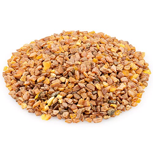 Amber Stones Polished and Raw 100% Natural Baltic Chips Resin Ambar Piedra for DIY Crafting Jewelry and Beading Loose Beads (No Holes)