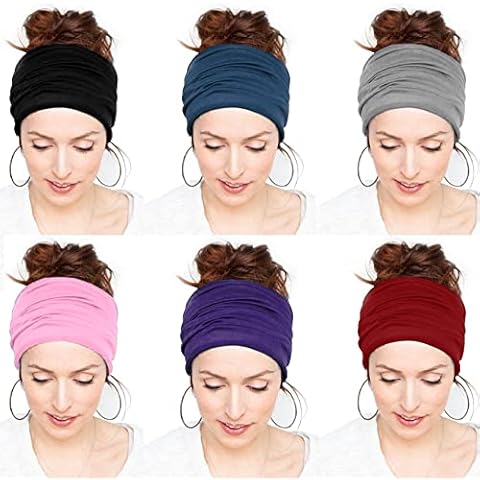 Messen 6-Pack Spandex Headbands Cover
