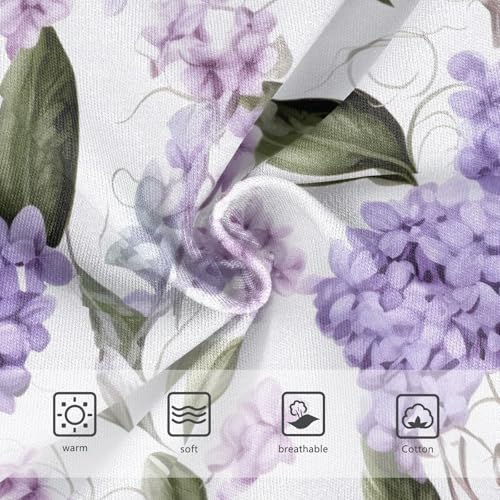 Vintage Flower Purple Cotton Toddler Underwear, Girls Underwear Cotton, 2T–8 Years3