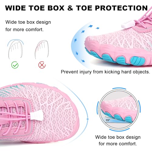 Image of Hike Barefoot Shoes for Women Men Non-Slip Breathable Walking Shoes Wide Toe Box Comfortable Athletic Footwear