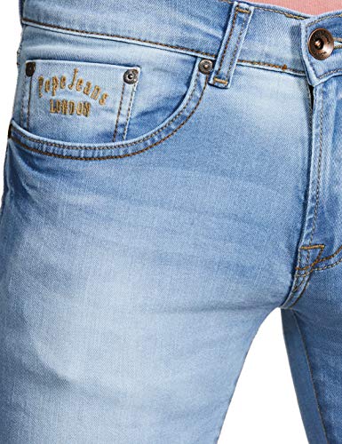 Image of Pepe Mens 5 Pocket Heavy Wash Jeans