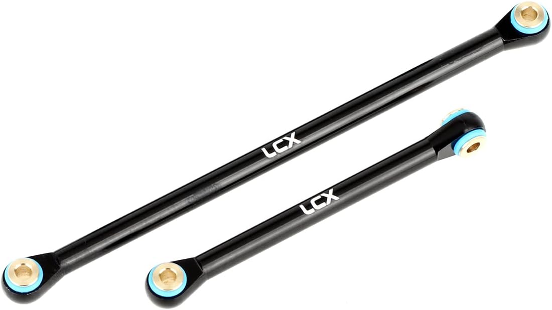 LCX Racing 1/18th RC Crawler Car Aluminum Steering Link Set for Axial Capra UTB18 Unlimited Trail Buggy, Upgrades Parts Accessories (Steering Link Set)