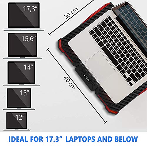 i-Star-Laptop-Cooling-Pad-with-2-USB-Ports-Adjustable-Height-and-LED-Fans-with-Speed-Control-Gaming-Laptop-Cooling-Pad-Cooling-Fan-for-Laptop-Laptop-Cooler-Pad-Computer-Cooling-Fan