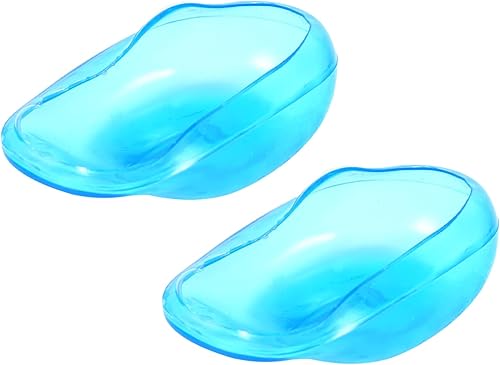 Miniatura 6 de Socobeta - 2 protectores de plástico antimanchas, color azul, protegen las orejeras del tinte, peluquería, baño, ducha, orejeras, prtotección, para