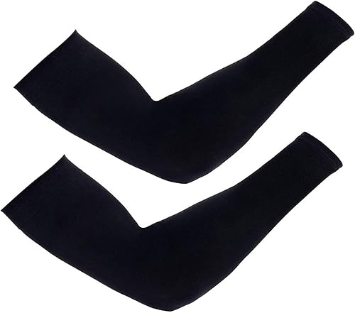 Miniatura 9 de CMCOOPLX 2 pares de mangas de brazo para hombres, mujeres y jóvenes, protección solar UV, cubierta de tatuaje, refrescante, compresión