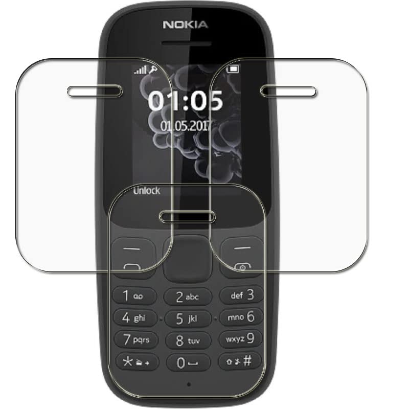 TOMBIK Compatible With Nokia 105 Front Flexible Impossible Screen Protector Guard (Not Tempered Glass)